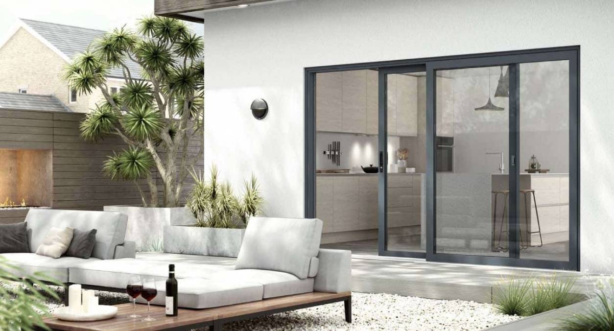 Australia Standard AS2047 AS2208 Aluminium Entry Door Double Glazed Staker Door Sliding Door Panel with Mosquito Net