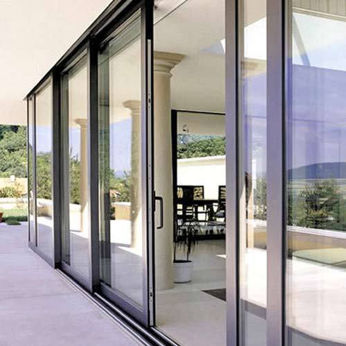 AS2047 Soundproof Outdoor House Balcony Garden Aluminum Entrance Interior Sliding Pocket Doors