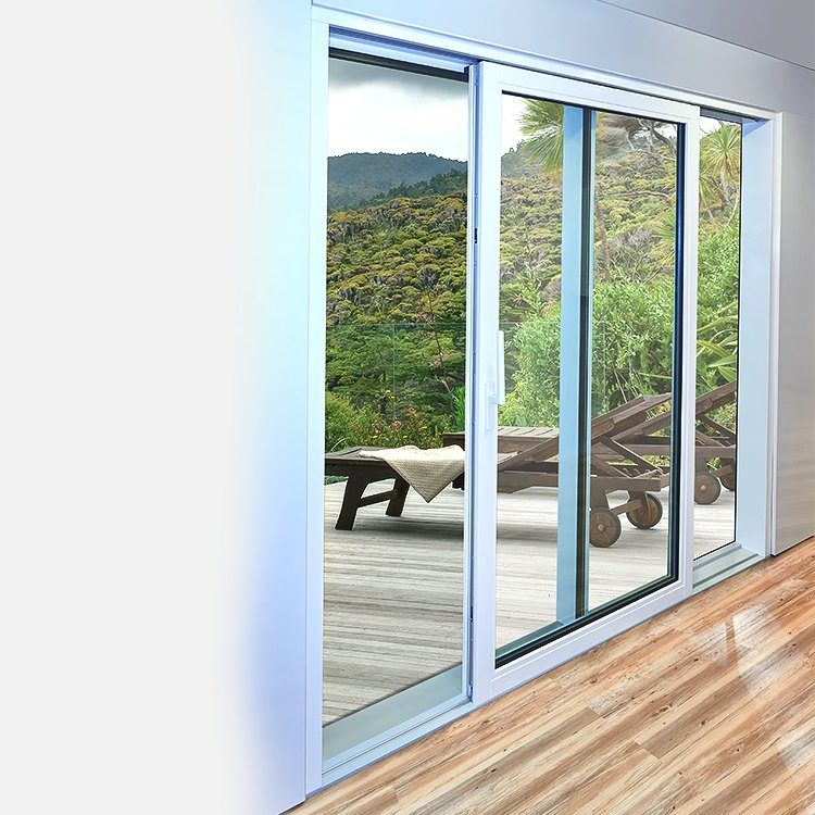 Hot Sale Seaside House UPVC Window Single Double Clear Glass White Color Anti-Corrosion UPVC Sliding Door