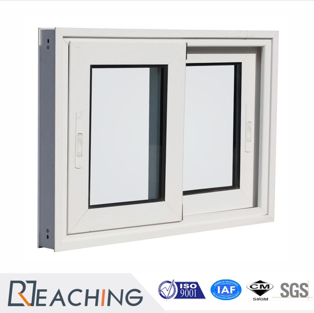 Vertical Sliding Window UPVC Two Panels Horizontal Open Plastic Sliding ...