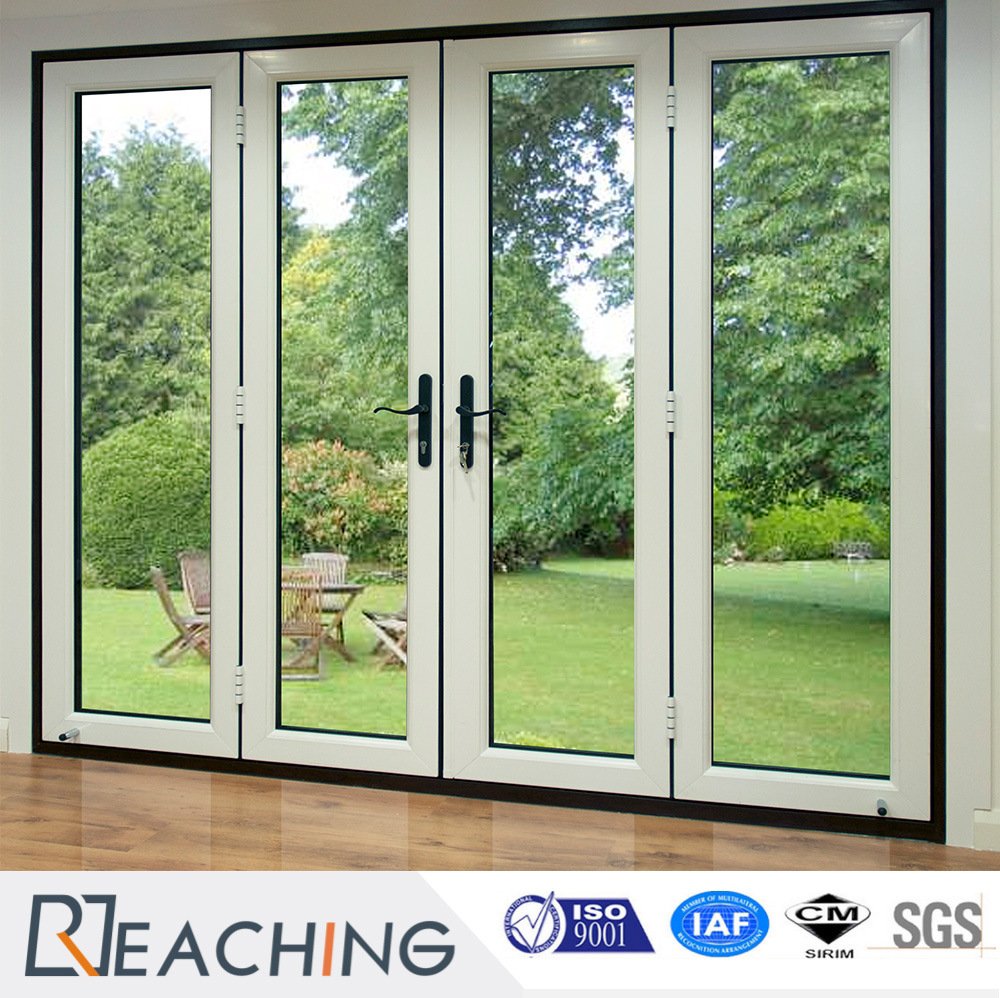 High Quality Entry UPVC Double Glass Casement Door