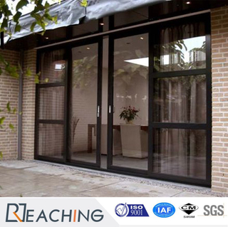 Free Design Aluminium Alloy Two Leaf Sliding Door Two Side Fixed