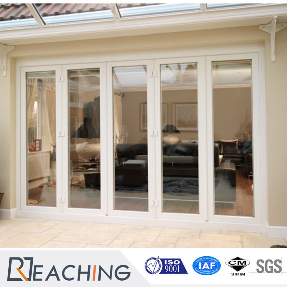 Hot Sale Double Glass Plastic Frame Folding Door with Reasonable Price
