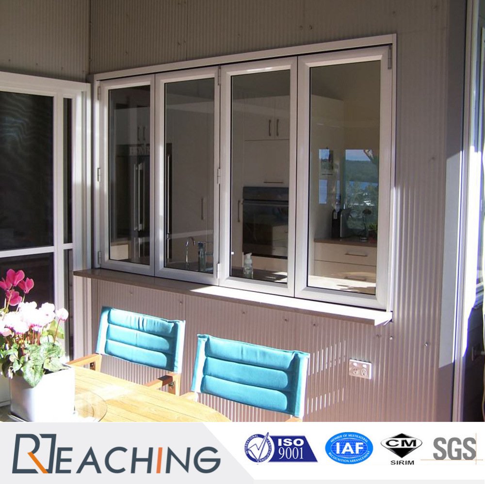 White Color Good Design UPVC Folding Window and Door