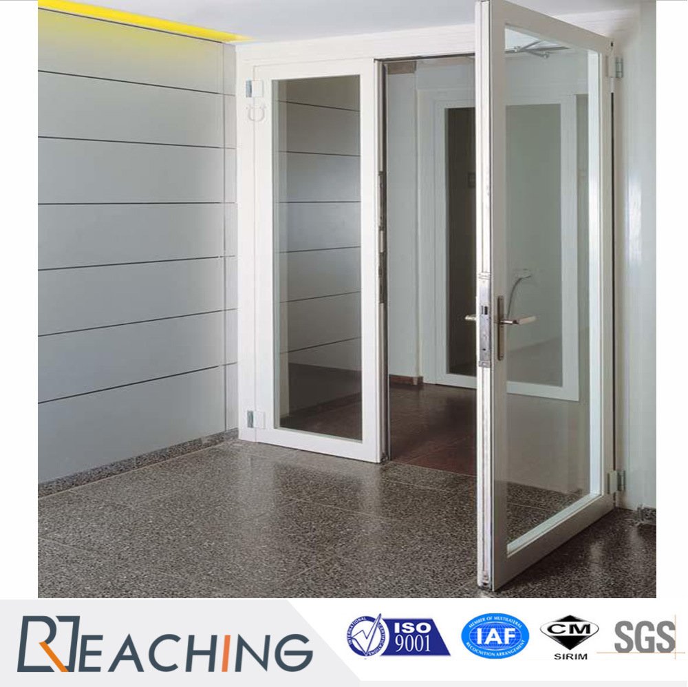 High Durability Quality Conch Brand UPVC Double Glass White Casement Swing Entrance Doors