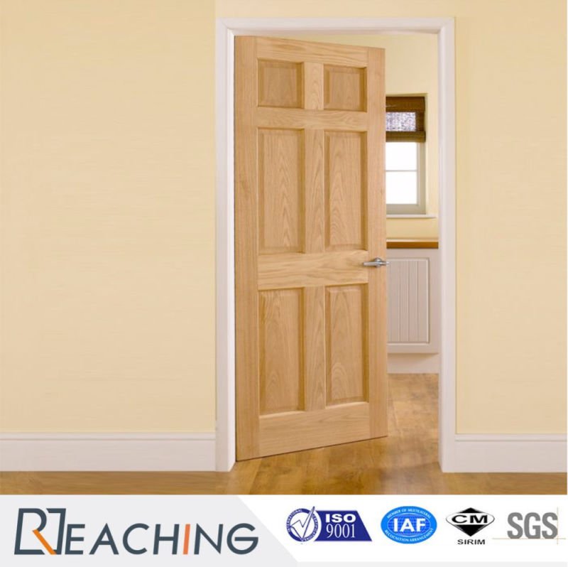 6 Block Modern Design Composite Wood Veneer Door Panel For Bedroom