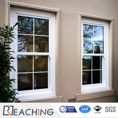 Heat Insulation Doule Glazing UPVC Plastic Hung Glass Window from China ...