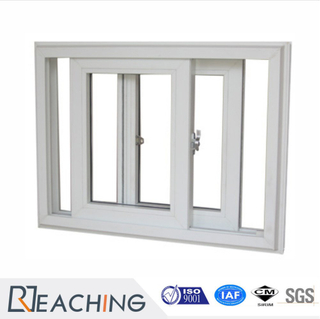 Vertical Sliding Window UPVC Two Panels Horizontal Open Plastic Sliding Window