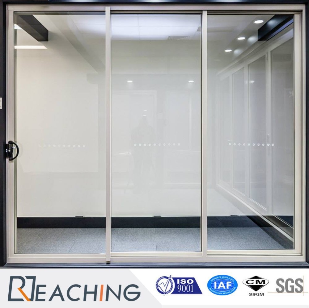 Nice Thin Aluminium Frame High Clear Doubl Glass Sound-Proof Door