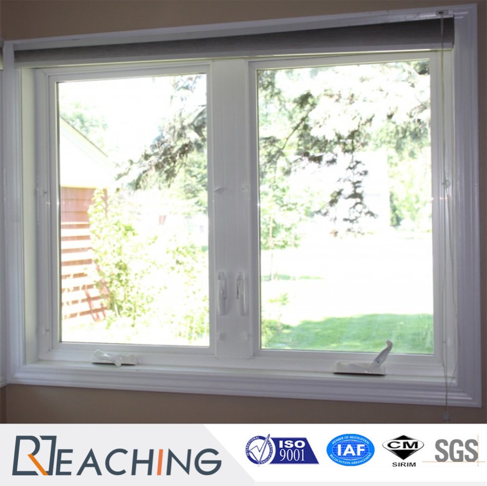 Swing Opening UPVC Profile Windows Double Glass Casement Window