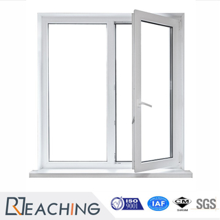 UPVC Profile 60mm Series Casement Window with 2 Sashes